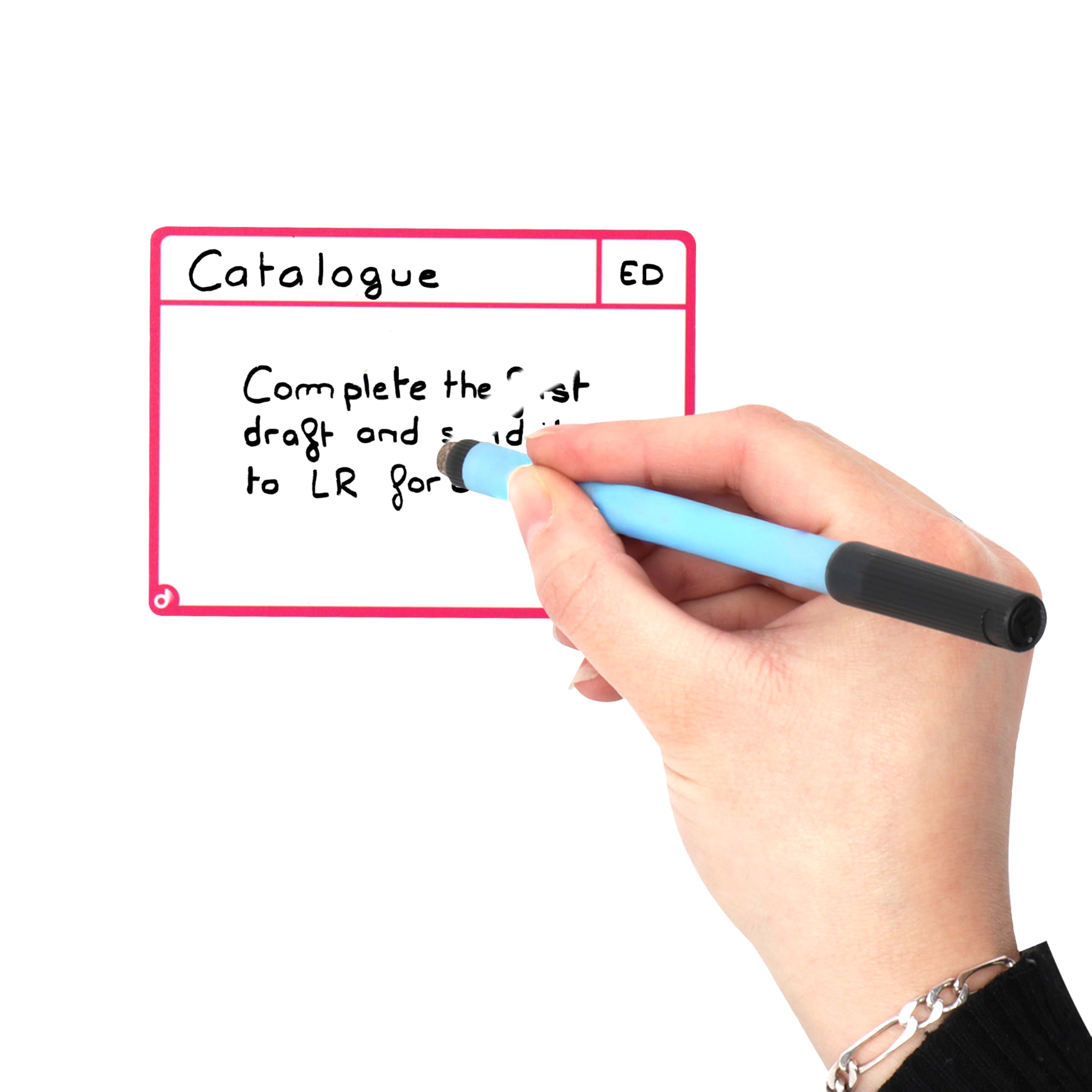 Djois Kit de Cartes magnétiques pour Tableau Blanc – Gestion de Projet Agile, Kanban et Scrum (Tableau Agile, 6 colonnes, Cartes M)