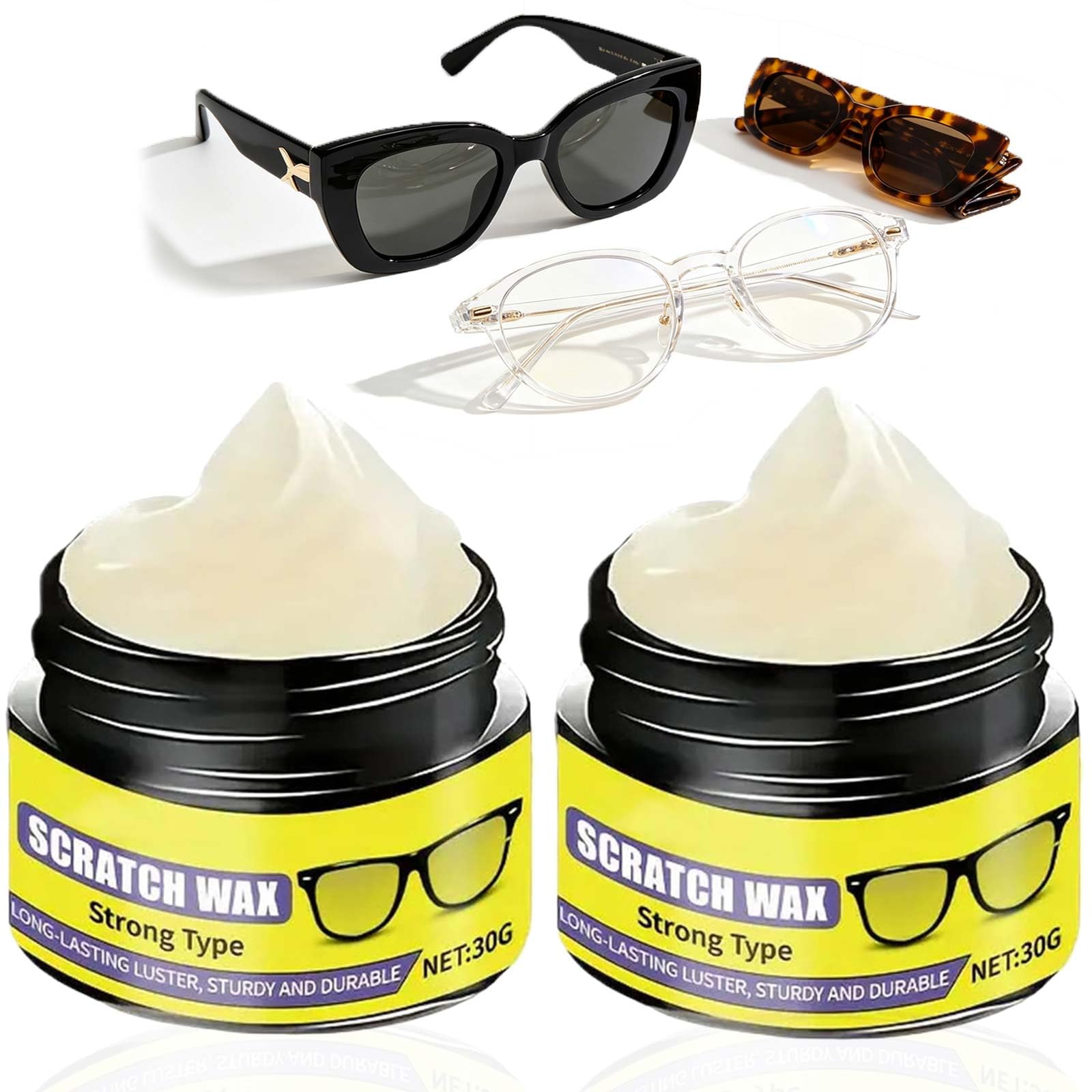Photo 1 of 2PCS Eyeglass Scratch Remover Wax