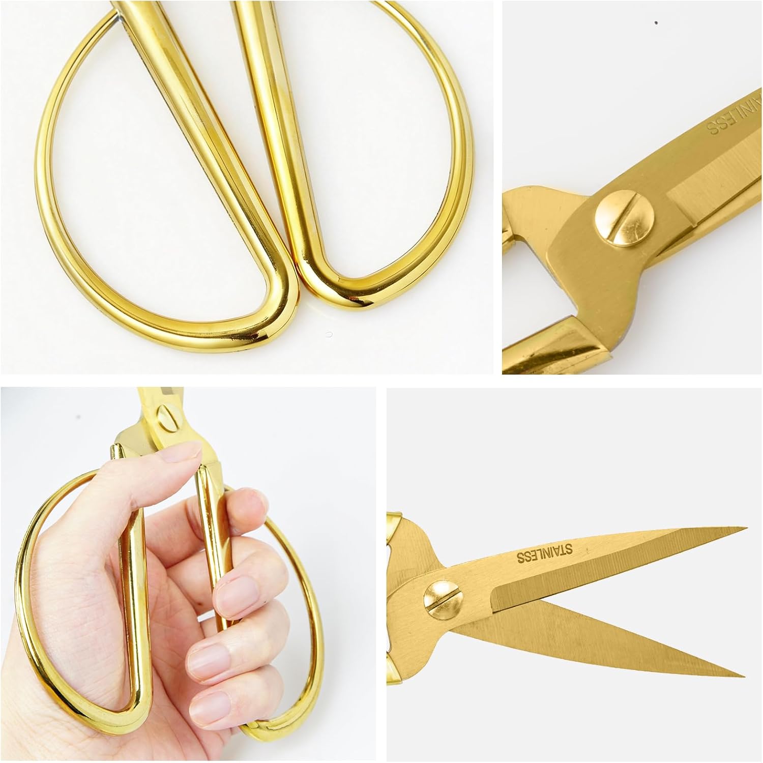 Grand Opening Ribbon-Cutting Ceremony Kit – Includes Gold Scissors, Flower Ball, Red Ribbon & White Gloves,Suitable for all ribbon-cutting and inauguration ceremonies (Glossy Finish Handle)