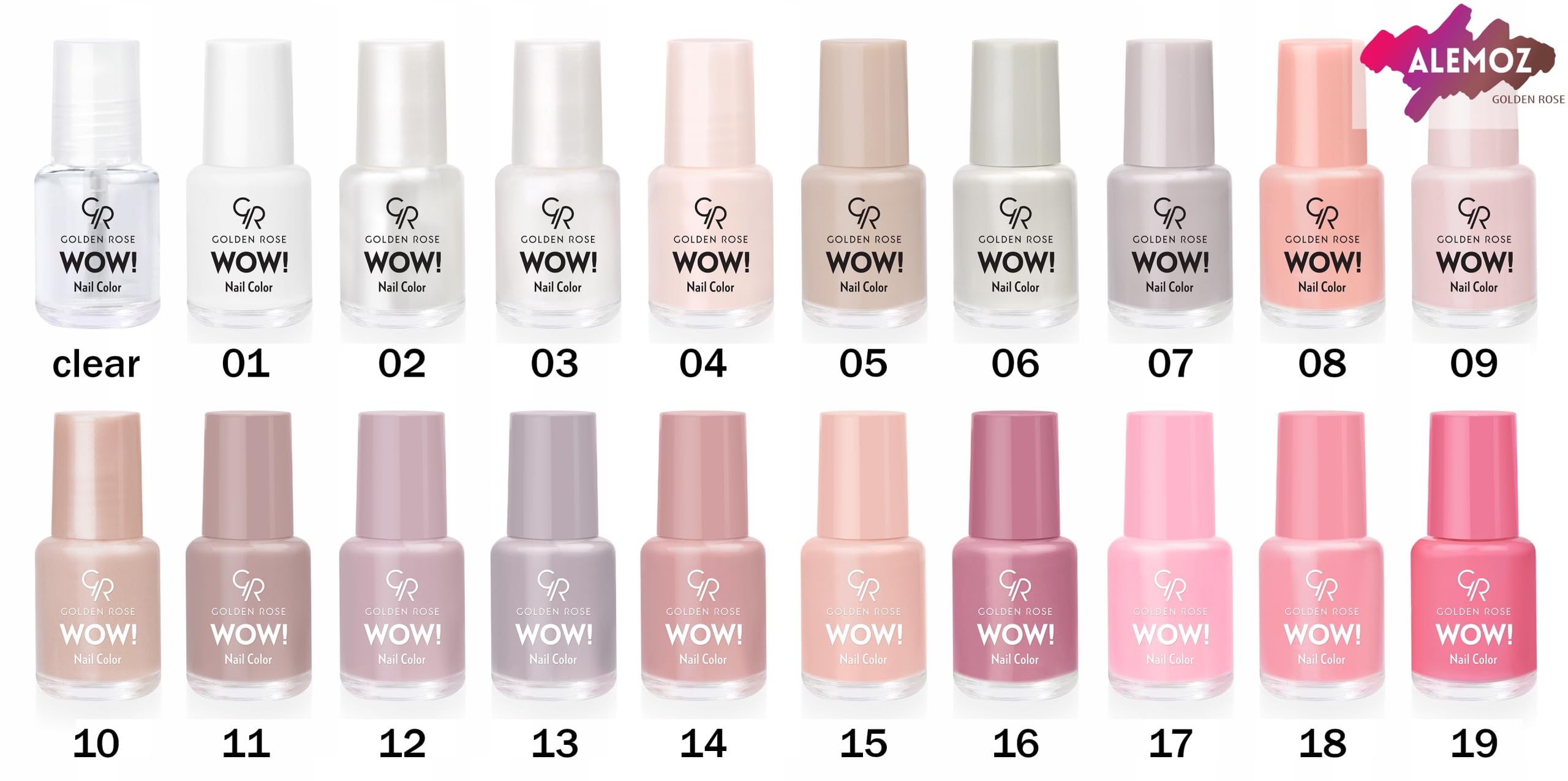 Golden Rose Wow Nail Color No: 03 - Parlak Bitişli Mini Oje 6 ml