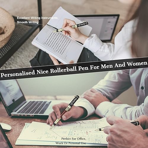 Miniatura 15 de Bnesi Bolígrafo de lujo, juegos de bolígrafos de escritura personalizados, bonitos bolígrafos para hombres y mujeres, regalo profesional, ejecutivo