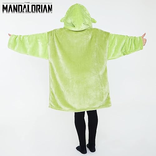Miniatura 6 de Disney The Mandalorian - Manta con capucha para niños y adolescentes, manta de forro polar Baby Yoda