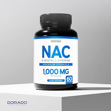 NAC Supplement (60 Capsules, 1000mg Per Serving) Premium NAC Supplement N-Acetyl Cysteine Capsules for Men and Women for Immune Support - Vegan Safe, Third Party Tested - Non GMO & USA Made