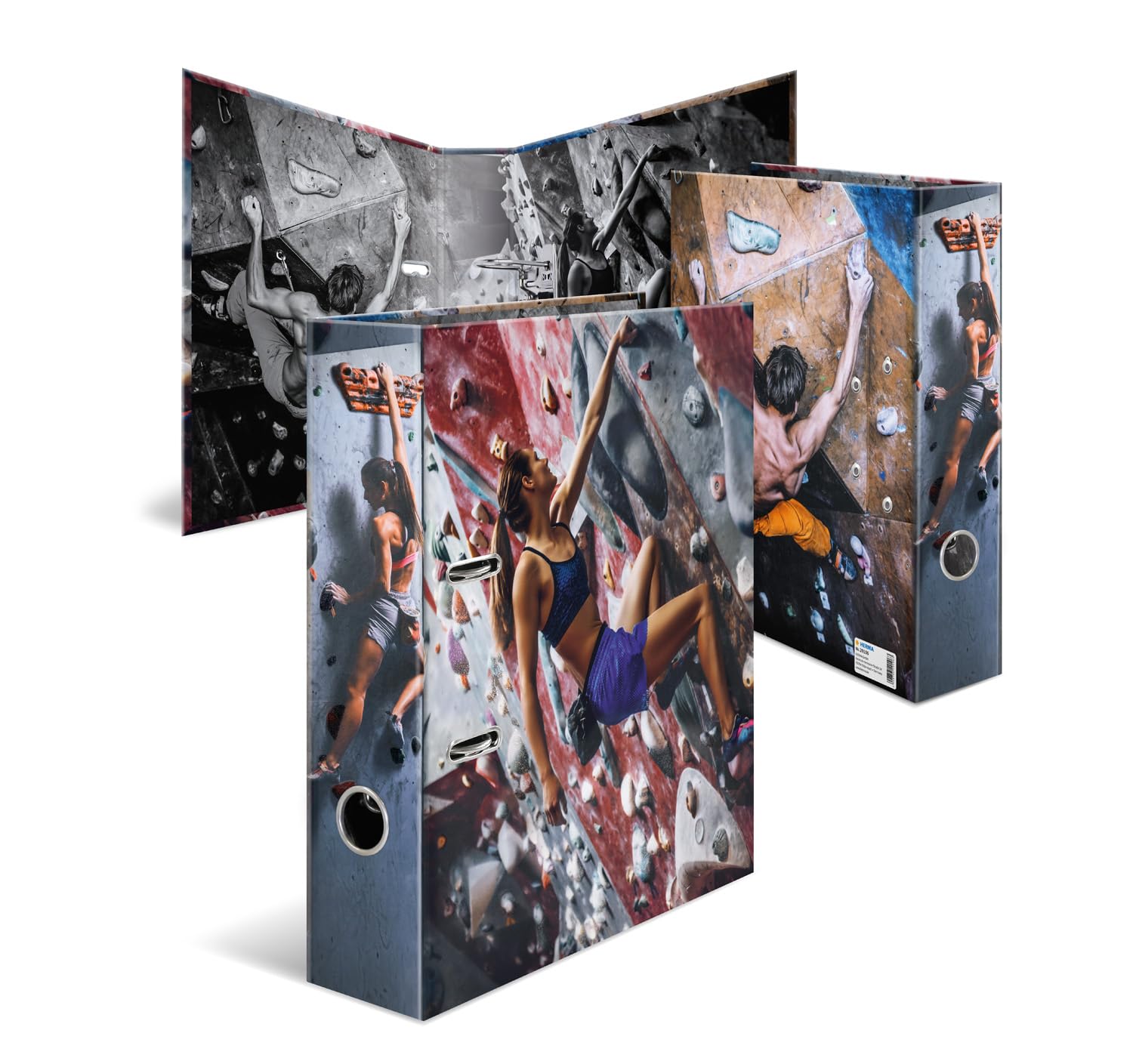 HERMA Lot de 5 classeurs à levier A4, dos de 70 mm, classeur robuste avec motif sport, finition brillante et impression intérieure, classeur à anneaux pour enfants, classeur d'archivage et organiseur