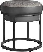 Vista 14 de SONGMICS HOME LUIZ Collection - Reposapiés otomano, otomano rectangular, taburete para silla de tocador, reposapiés, parte superior reversible, mesa