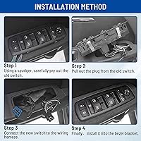 Vista 7 de Interruptor de ventana eléctrico compatible con Chrysler 200 2011-2014 Chrysler 300 2011-2014 Dodge Charger 2016 RAM 1500 2500 3500 Reemplazo