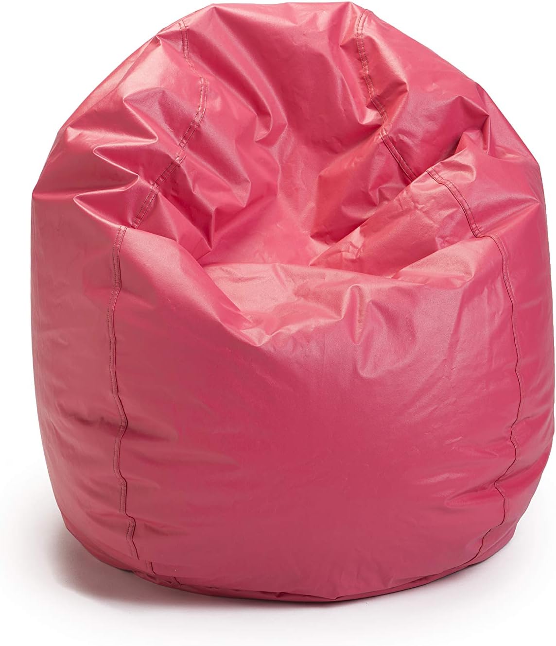 Bean Bag Chairs by Better American Products - Jumbo Giant Adult Sized Baseball Style Vinyl Bean Bag Chairs Perfect for Gaming and Dorm Rooms | 115" in Circumference (Pink)