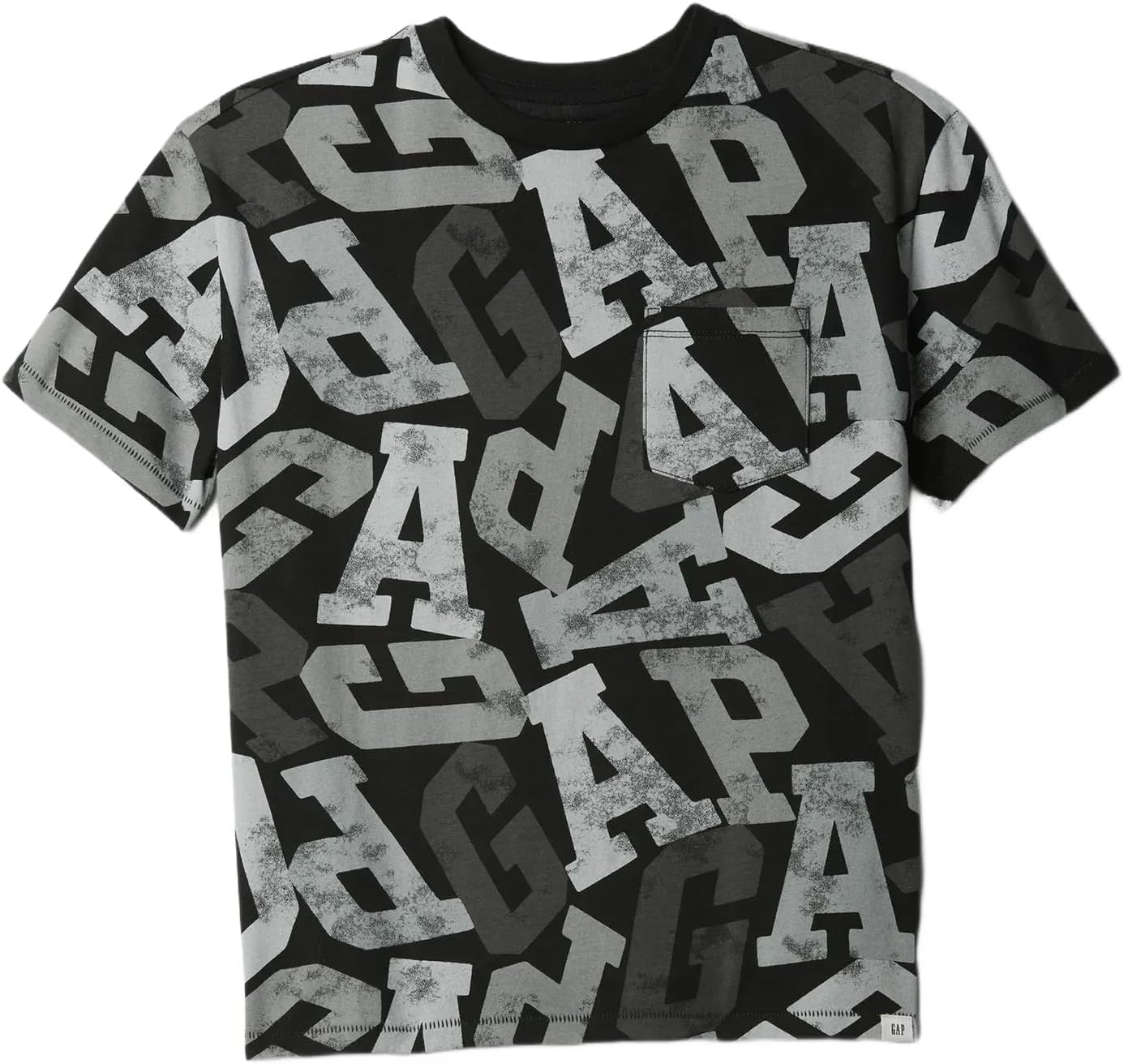 GAP Boys' Oversized Crewneck Logo Sweatshirt