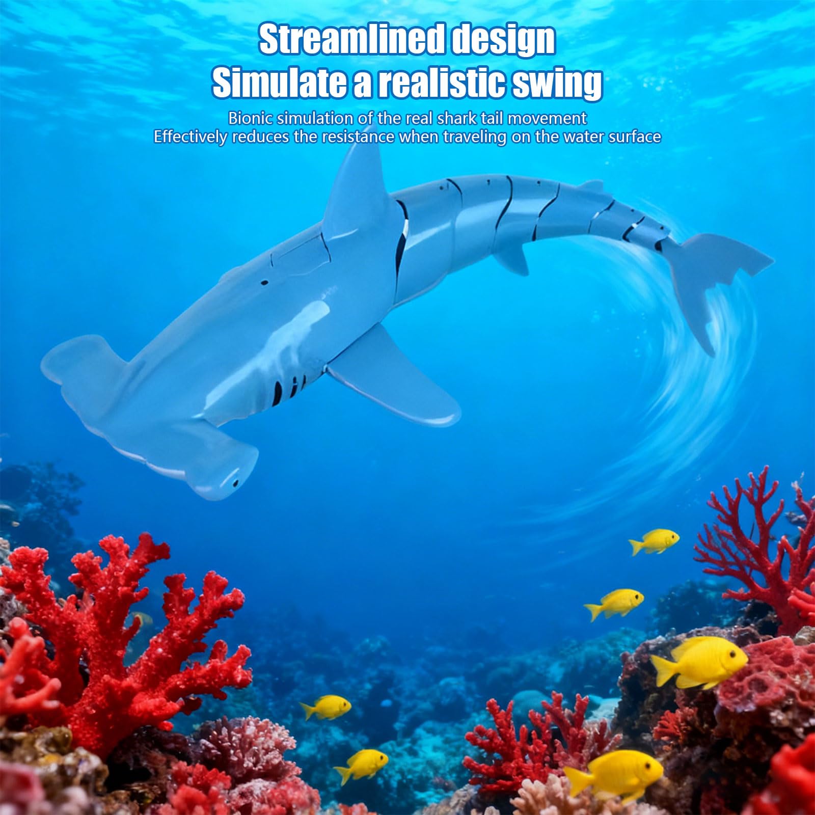 Giocattolo da immersione con dispositivo Bonnethead con 2, Gray