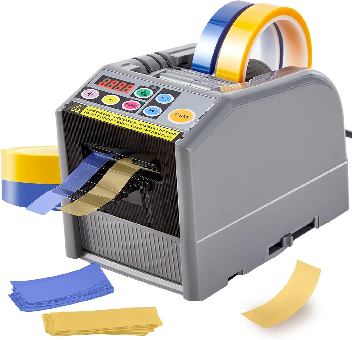 Upgrade Automatic Tape Dispenser Ribbon Cutting Machine Electric Tape Ribbon Cutting Machine with 999mm Cutting Length Suitable for Warehouse Packing Forever Flowers Retail Store Wrapping