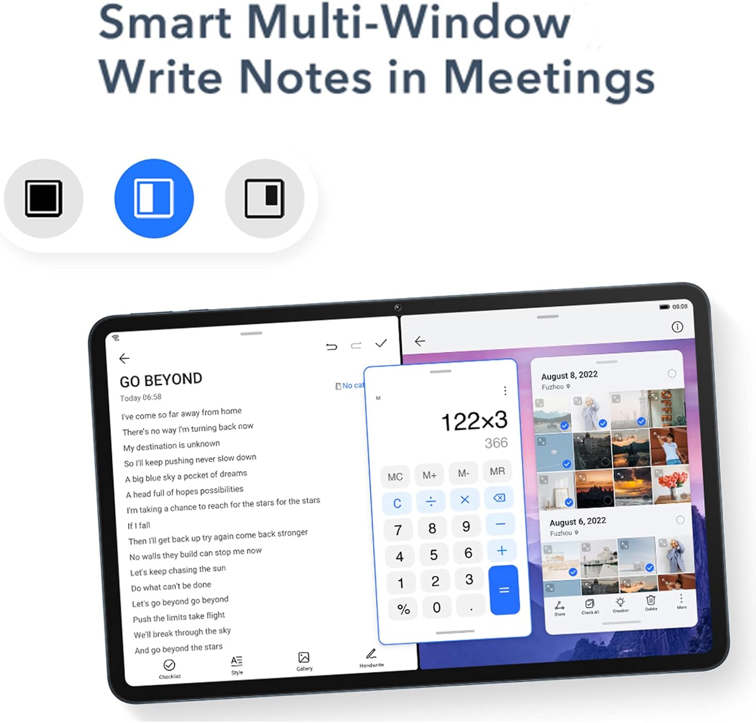 HONOR Pad 8 Tablet da 6GB 128GB, 12 pollici 2K Full View Screen, 8 altoparlanti, 7250mAh 22.5W Fast Charge, Snapdragon 680 Android 12 con Google Service WIFI Tablet, Blu