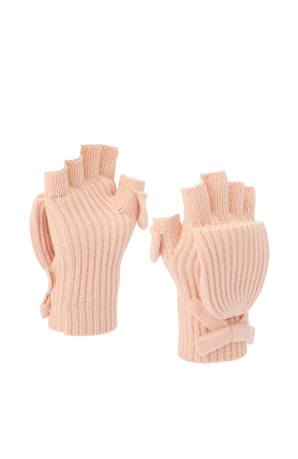 Kate Spade Women's Knit Bow Pop Top Mitten, Glove Set for Cold Weather, Stylish Fashion Accessory
