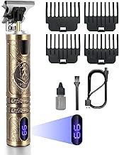 HOMEASY Tondeuse à cheveux professionnelle 4 en 1 - Rechargeable - Étanche - USB - Pour cheveux, barbe, visage, tête - Or - Pour homme et garçon