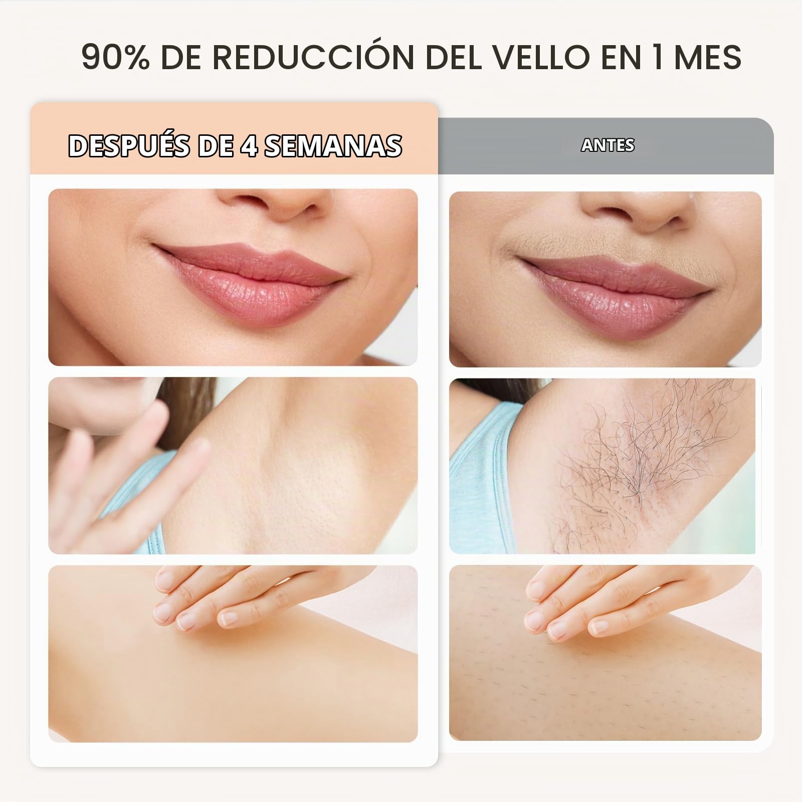 NALONE Depiladora IPL 4 en 1, Luz Pulsada para Mujeres y Hombres | ipl depiladora laser 10 niveles de potencia, modos HR/SC/RA/BT, uso doméstico para rostro, cuerpo y axilas