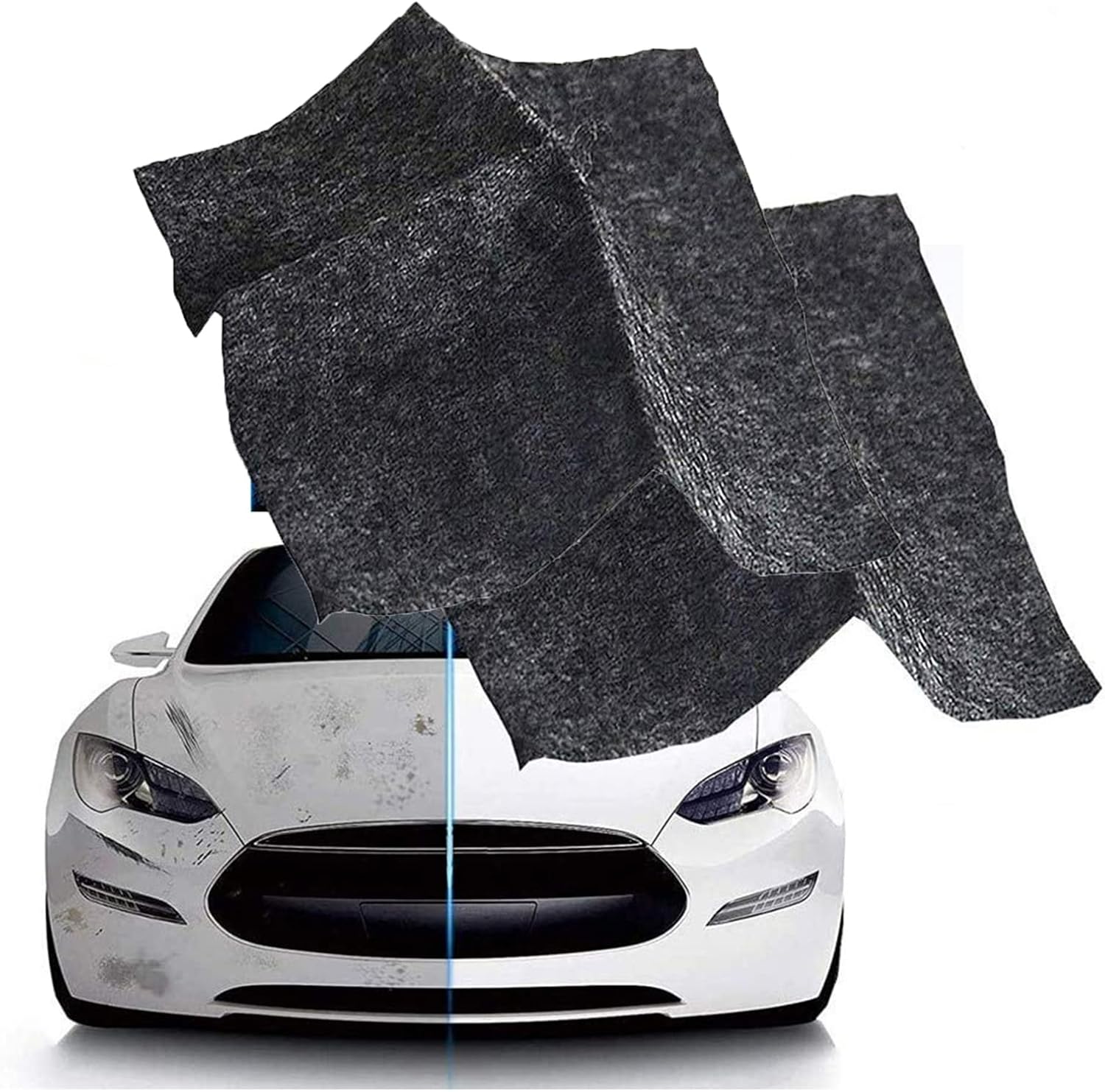 Nano Sparkle Cloth for Car Scratch Removal (2 Pack) MultiPurpose Car