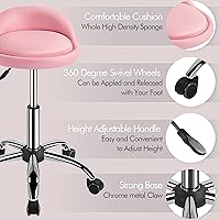 Vista 7 de Yaheetech Mesa de masaje con taburete rodante y silla de salón ajustable Cama de masaje de aluminio Taburete giratorio Mesa de encerado Cama