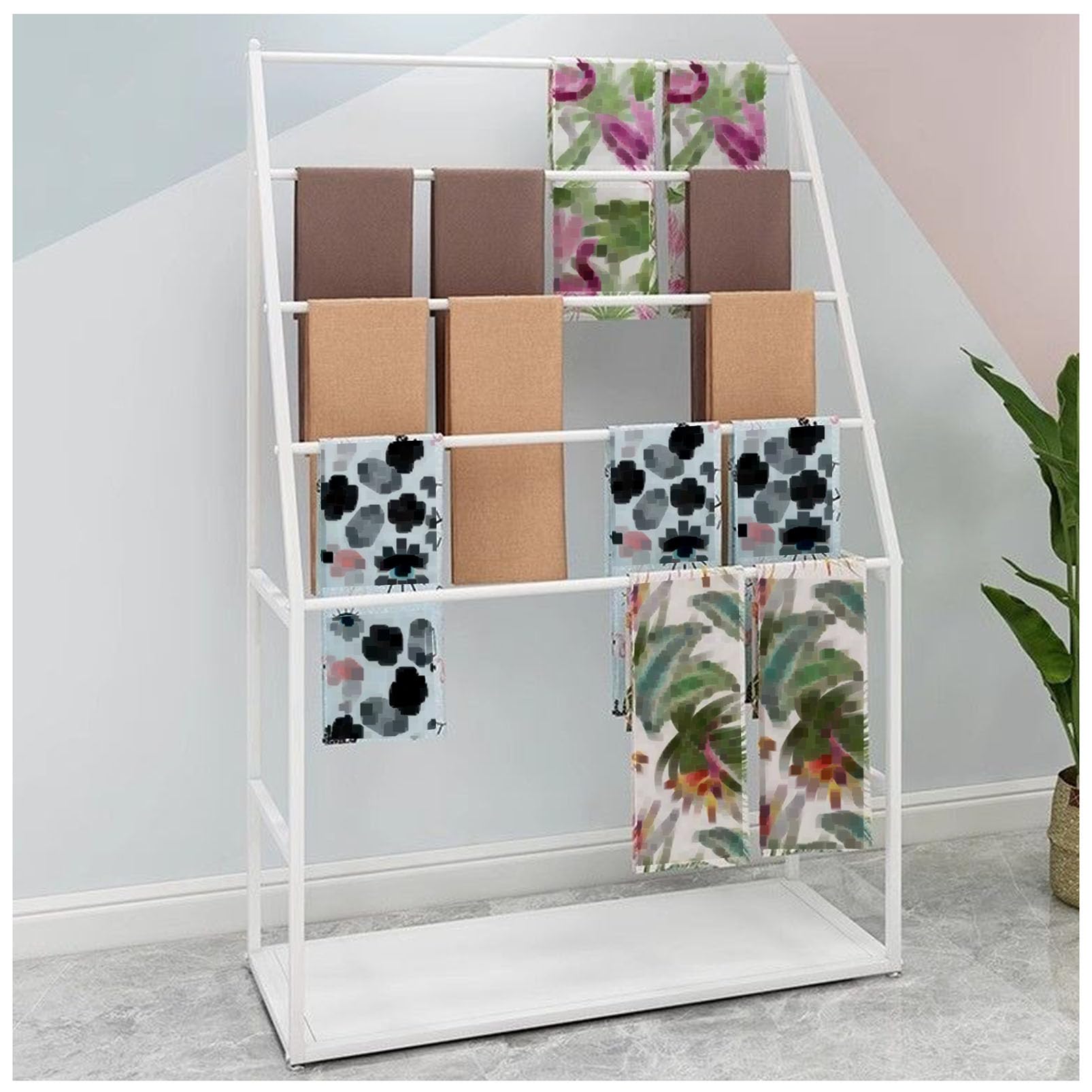 Porte-serviettes multiple et étagère de rangement pour ruban sans pli