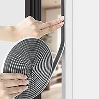 Vista 12 de Burlete autoadhesivo gris de 33 pies para puertas y ventanas, 0.4 pulgadas de ancho x 0.2 pulgadas de grosor