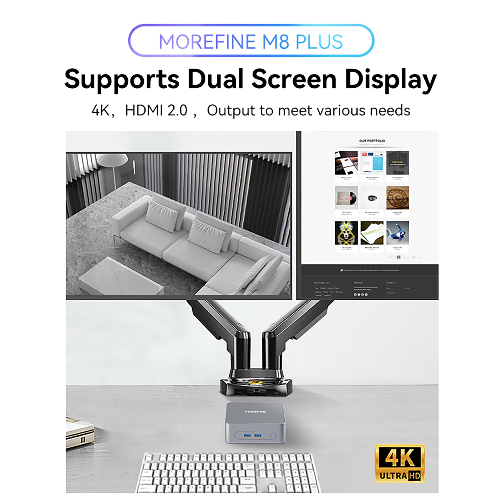 MOREFINE Mini PC N150 16GB DDR4 RAM 512GB PCle M.2 SSD, M8 MOREFINE Mini PC N150 16GB DDR4 RAM 512GB PCle M.2 SSD, M8