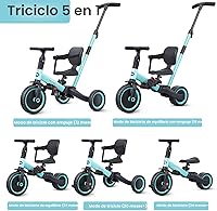 Vista 2 de newyoo - Triciclos para niños de 1 a 3 años, bicicleta para niños pequeños, regalo de cumpleaños y juguete para niños y niñas, triciclo para niños