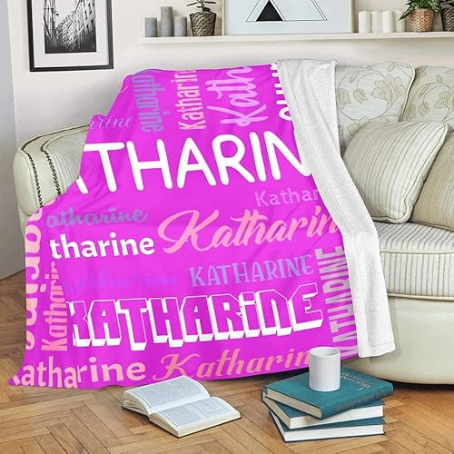 Miniatura 5 de Mantas personalizadas con nombre para adultos, niños y bebés, mantas personalizadas con monograma, regalos para mujeres, hombres, niñas y niños