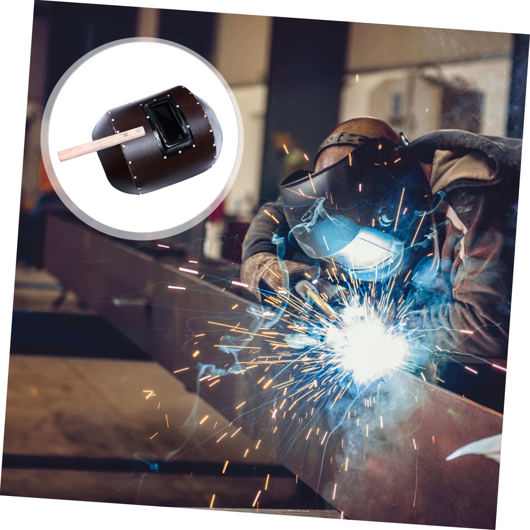 WOONEKY 2 Maschere Di Saldatura Portatili Con Materiali Ad Alta Resistenza Maschera Di Saldatura Riutilizzabile Casco Di Saldatura Con Blocco Automatico