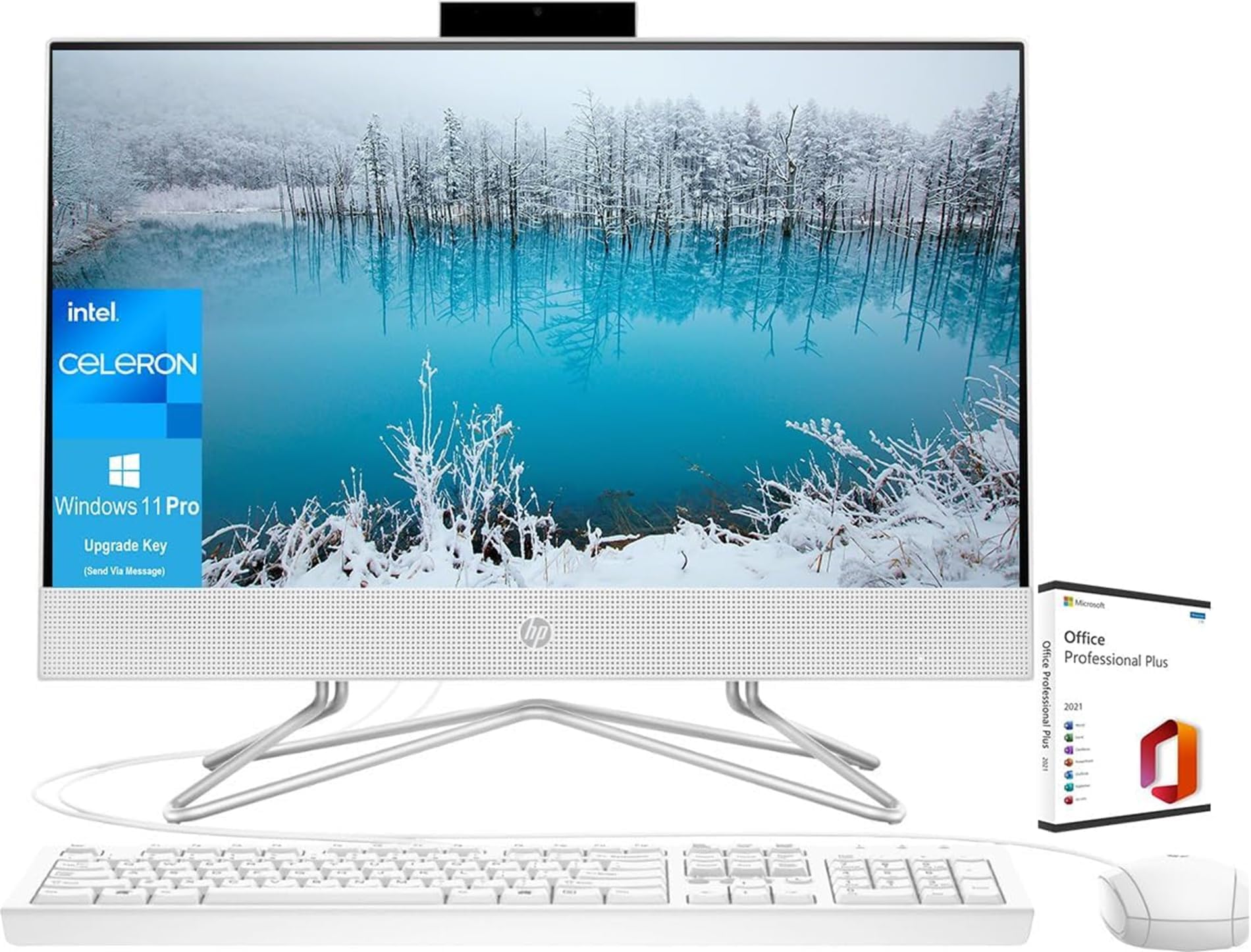 Amazon.com: HP 21.5inch All-in-One Desktop PC - FHD Display, Intel ...