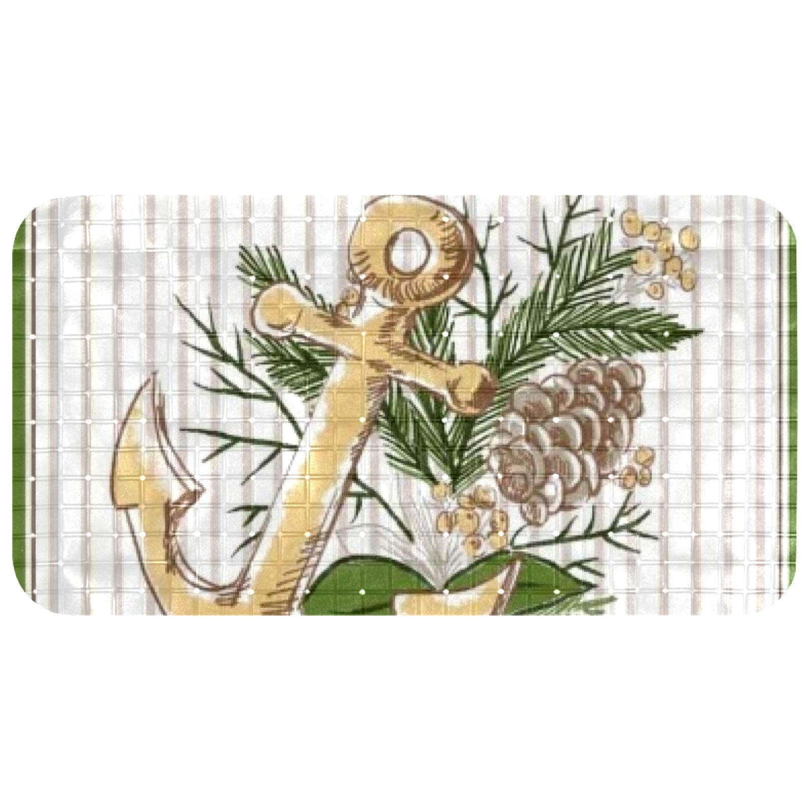 Tapis de bain pour bébé antidérapant style marin pour une douche sereine