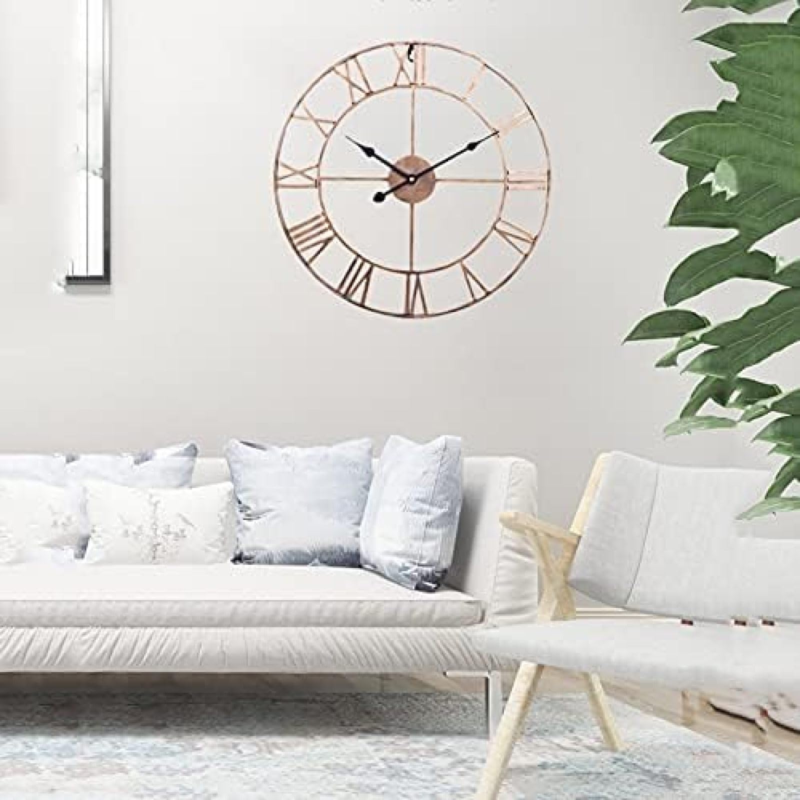 Genérico De Pared Antiguo De Hierro Forjado, 50 Cm, Números Romanos