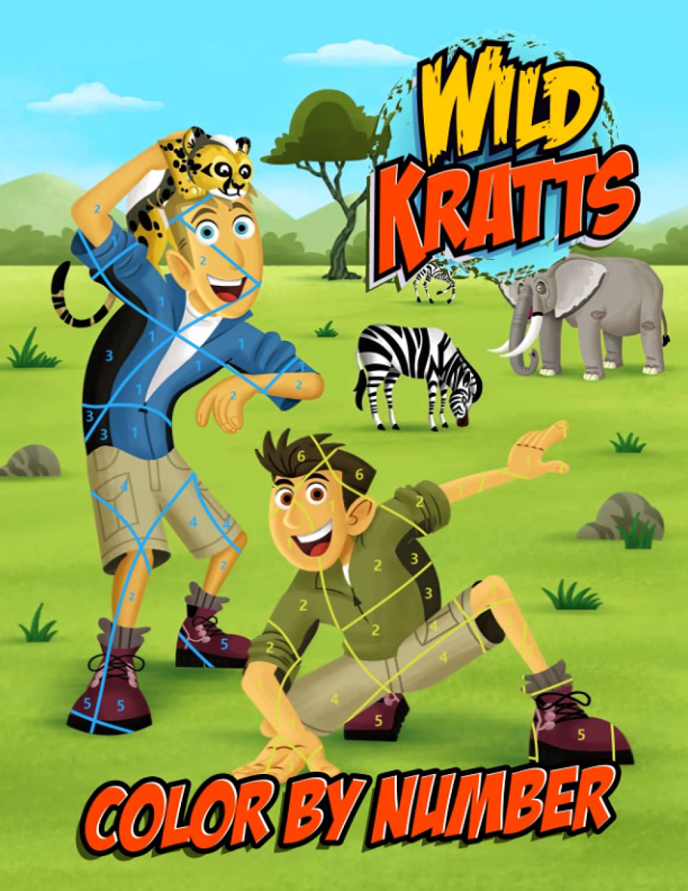 Buy Wild Kratts Color By Number Contains Many Interesting Pictures Of Characters And Numbers