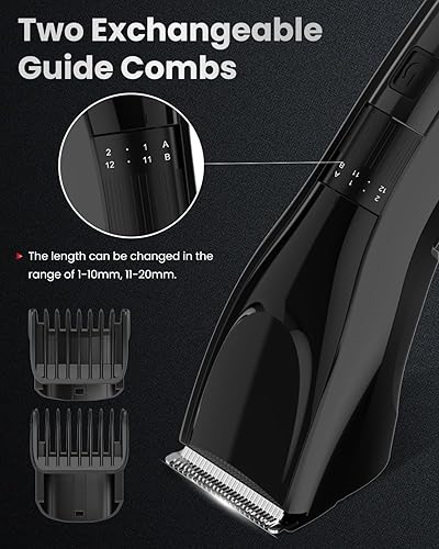 Miniatura 2 de Cortapelos para hombres, inalámbrica, recargable, recortadora de barba, pantalla LED, para hombres, mujeres, niños, corte de pelo para el hogar, con