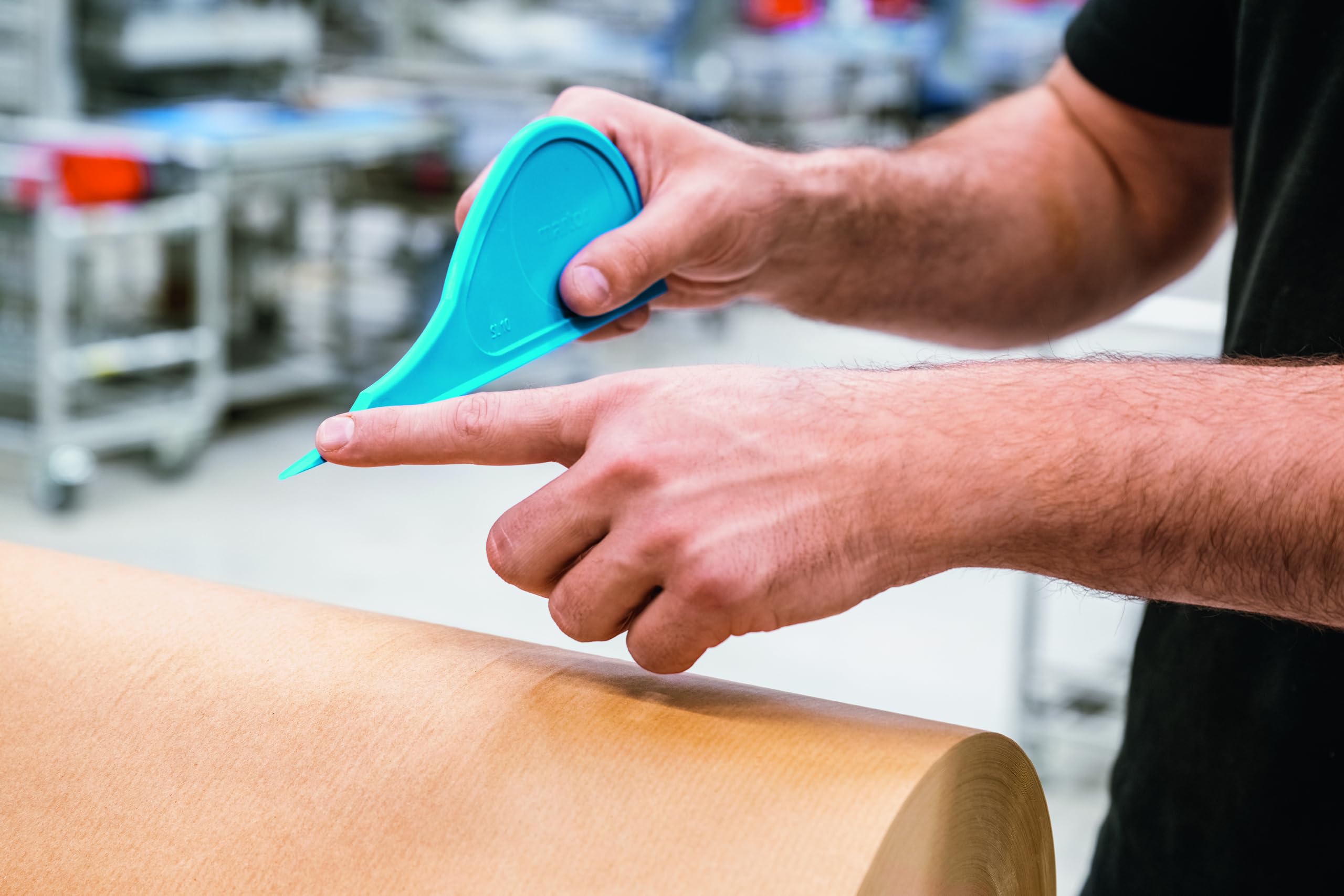 MARTOR 10x SECUPLUS 210 Sicherheitswerkzeug, klingenlos, Rollenware | Abgeschrägte Kante, Papierlagen spalten, ergonomisch, Produktion & Logistik, No. 210001.13