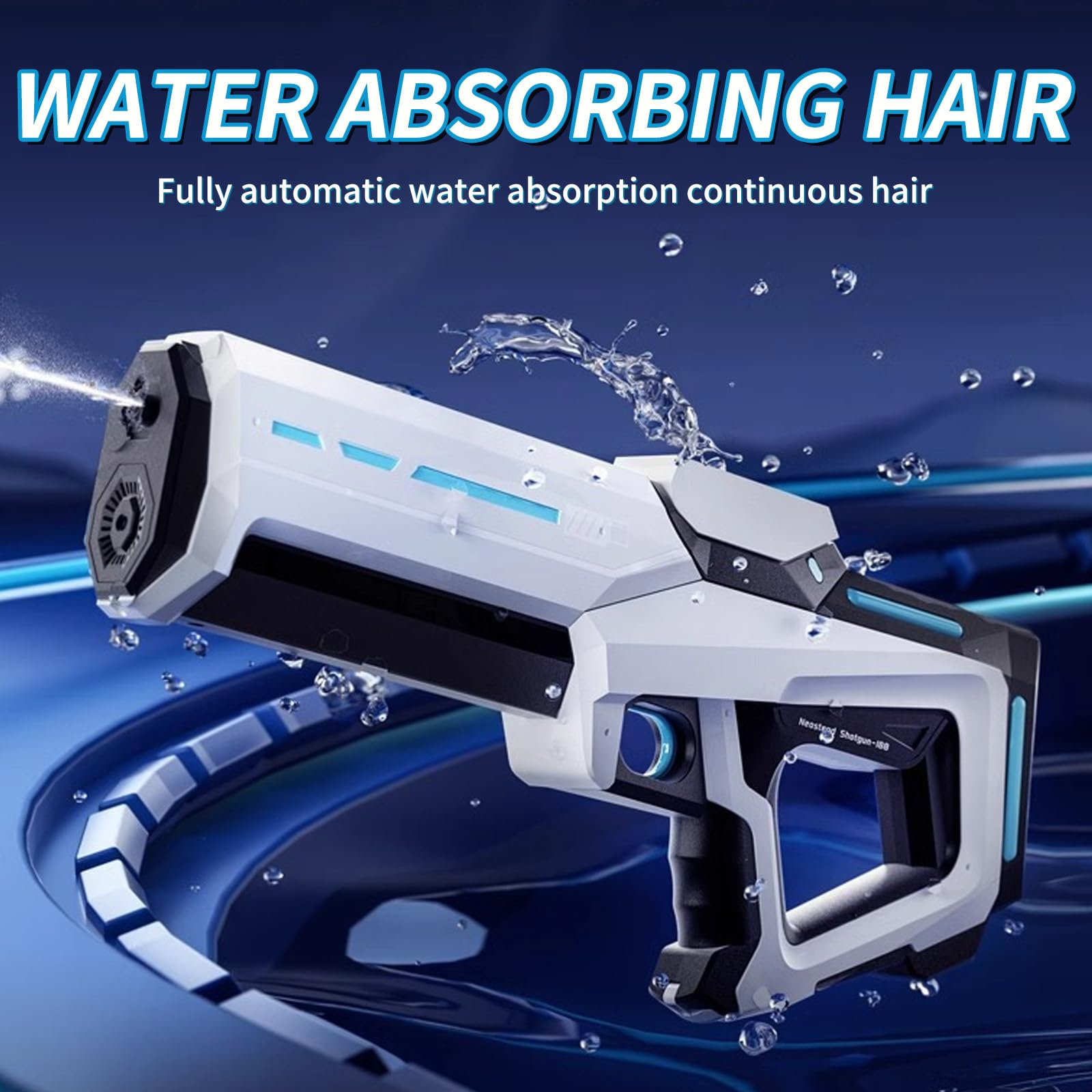 Wasserpistole Elektrisch,Automatische Wasserpistole,Electric Water Gun,Elektrische Wasserpistole für Erwachsene,Wasserspritzpistole,für Sommerpartys im Freien,Strand,Pool,Garten