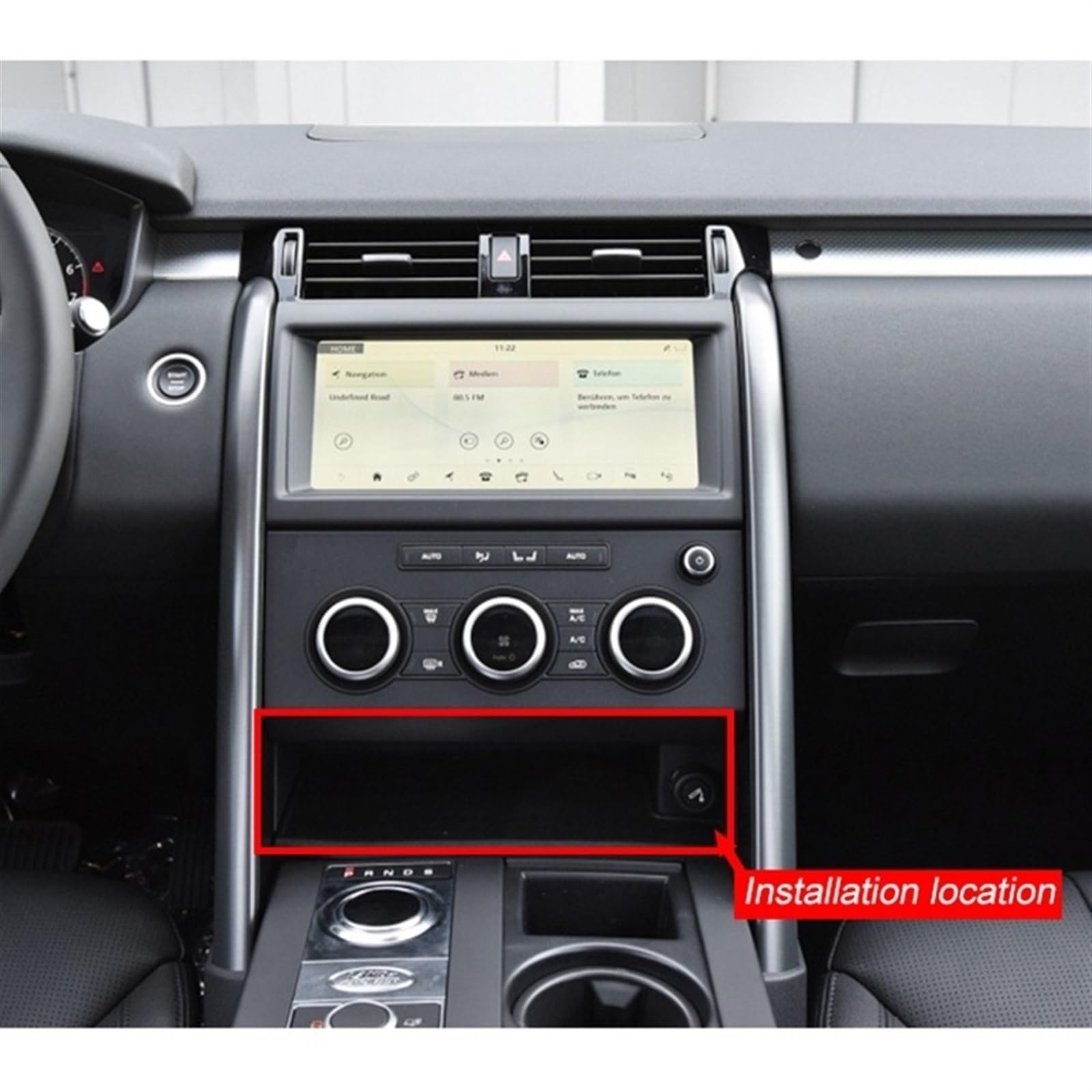 Cargador de Coche Qi estándar inalámbrico de 10 W de Carga rápida for Discovery 5 2016 2017 2018, for teléfonos Inteligentes, Soporte for Plataforma de Carga de teléfonos para vehículos