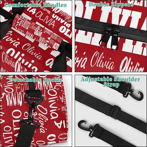Miniatura 4 de Bolsa de gimnasio personalizada para niñas, bolsa de baile personalizada para adolescentes, bolsas de fin de semana para la noche, bolsa de lona