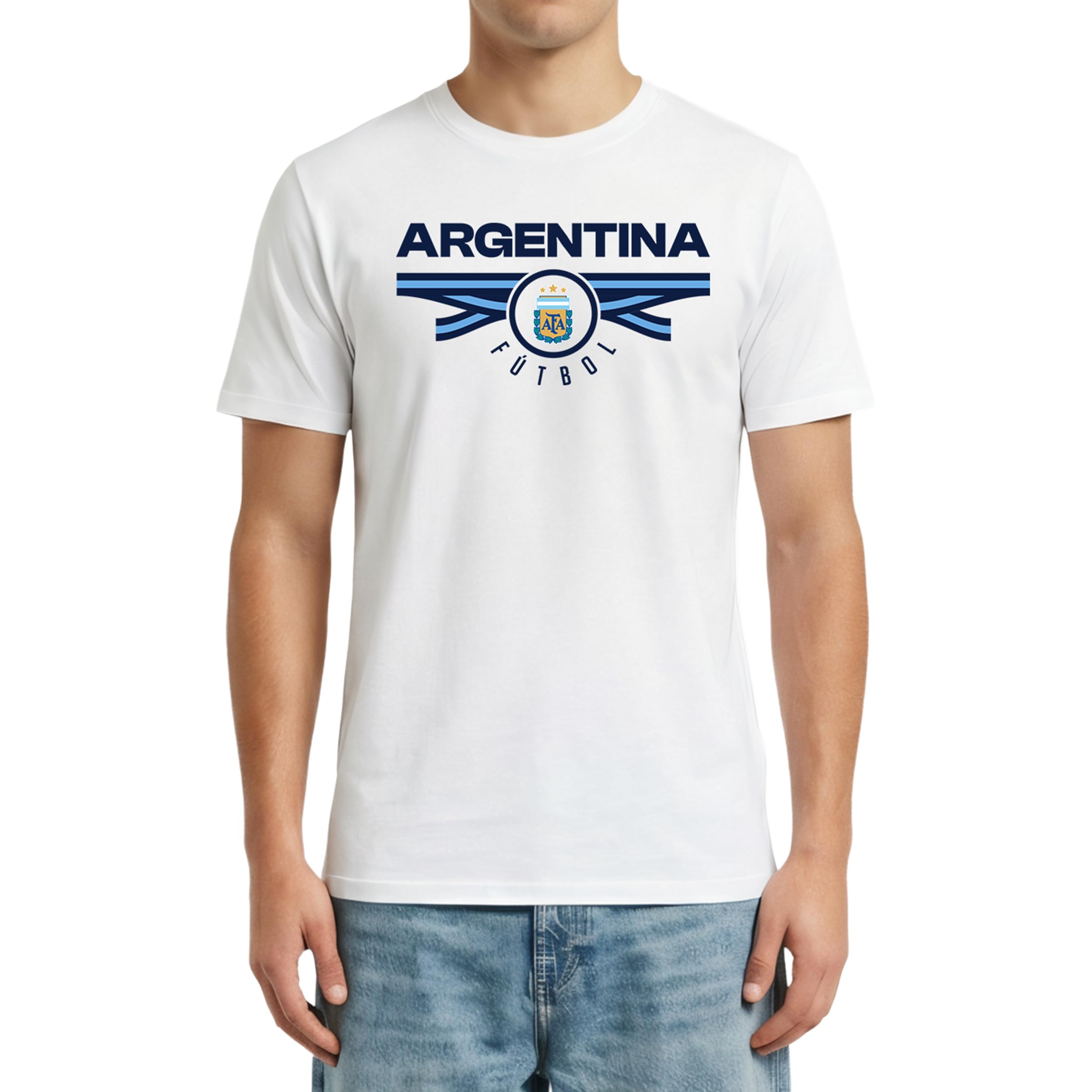 Officially Licensed Argentine Football Association Soccer Cotton T-Shirt - Unisex Adult