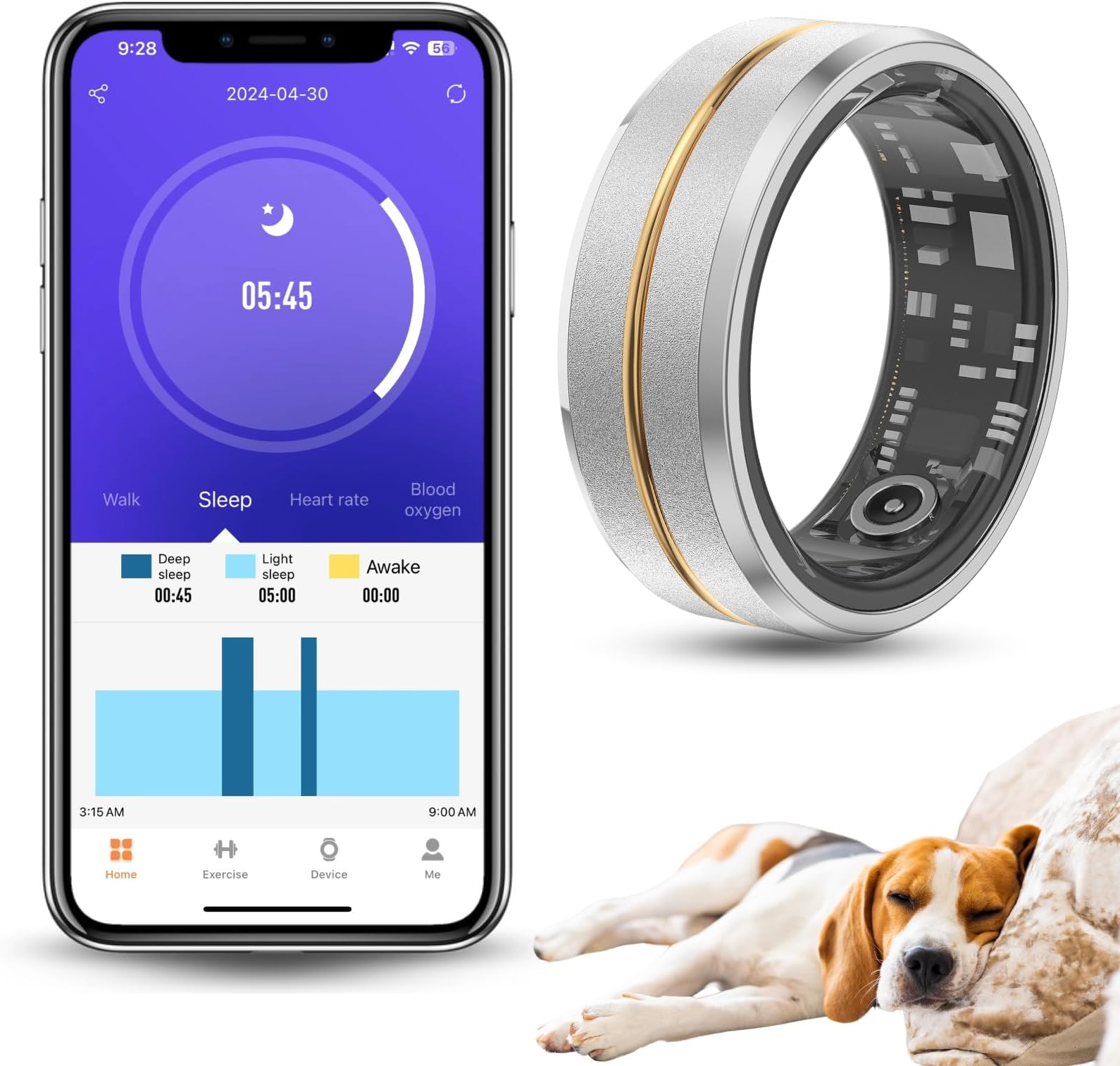 CORAILO Smart Ring X1 for Men and Women, Sleep Tracker
