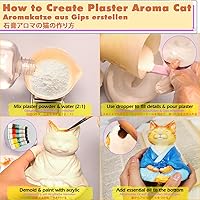 Vista 7 de Molde de silicona para gatos Taba Squishy, resina, vela, manualidades, gatito grande de 5 pulgadas