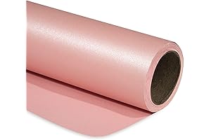 RUSPEPA Pink Matte Wrapping Paper - Perfect for First Birthday Celebrations!