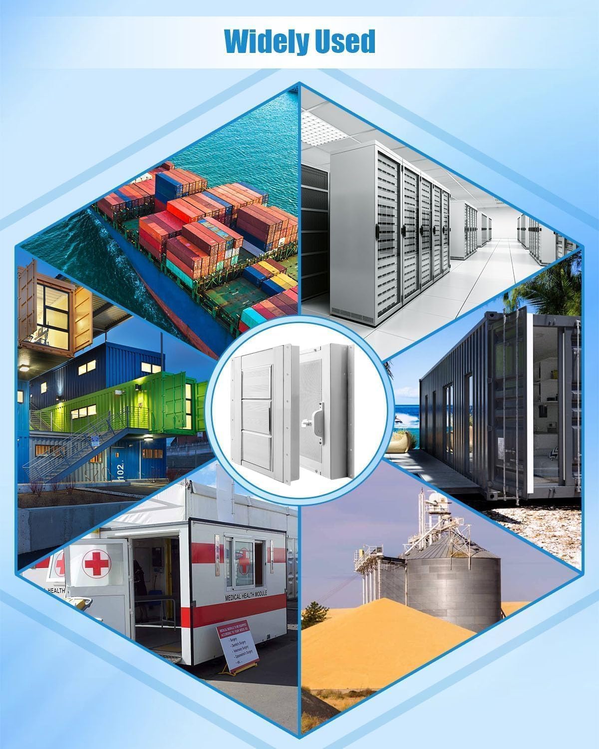 2-Pack Shipping Container Vents with Screens, Stainless Steel Adjustable Shutter Vents for Container Homes, Offices, Ship Cabins – Prevent Condensation, Overheating & Improve Airflow