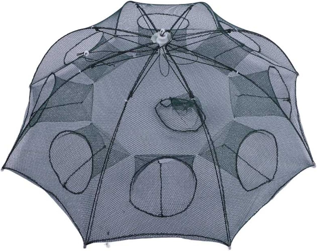 8 Holes Outdoor Durable Portable Folding Bait Trap Crawdad Shrimp Crab Fishing Dip Cage Net