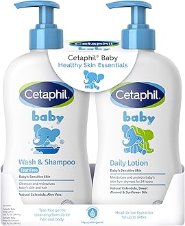 Baby, Healthy Skin Essentials Set, 2 Piece Set, Shampoo and Lotion, Kids