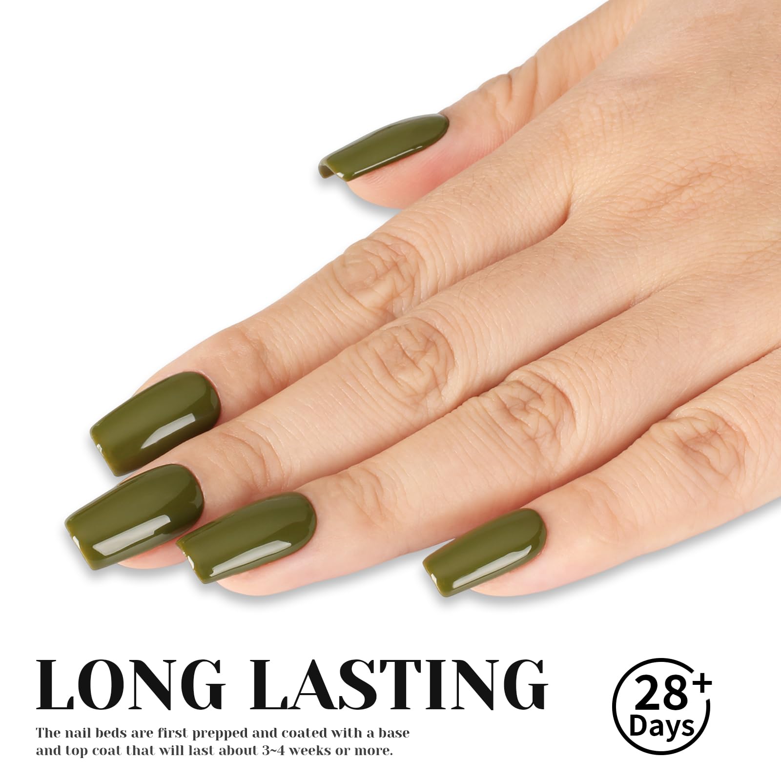 TUTUYU Smalto gel verde oliva 12 ml Soak Off UV lampada LED verde eucalipto
