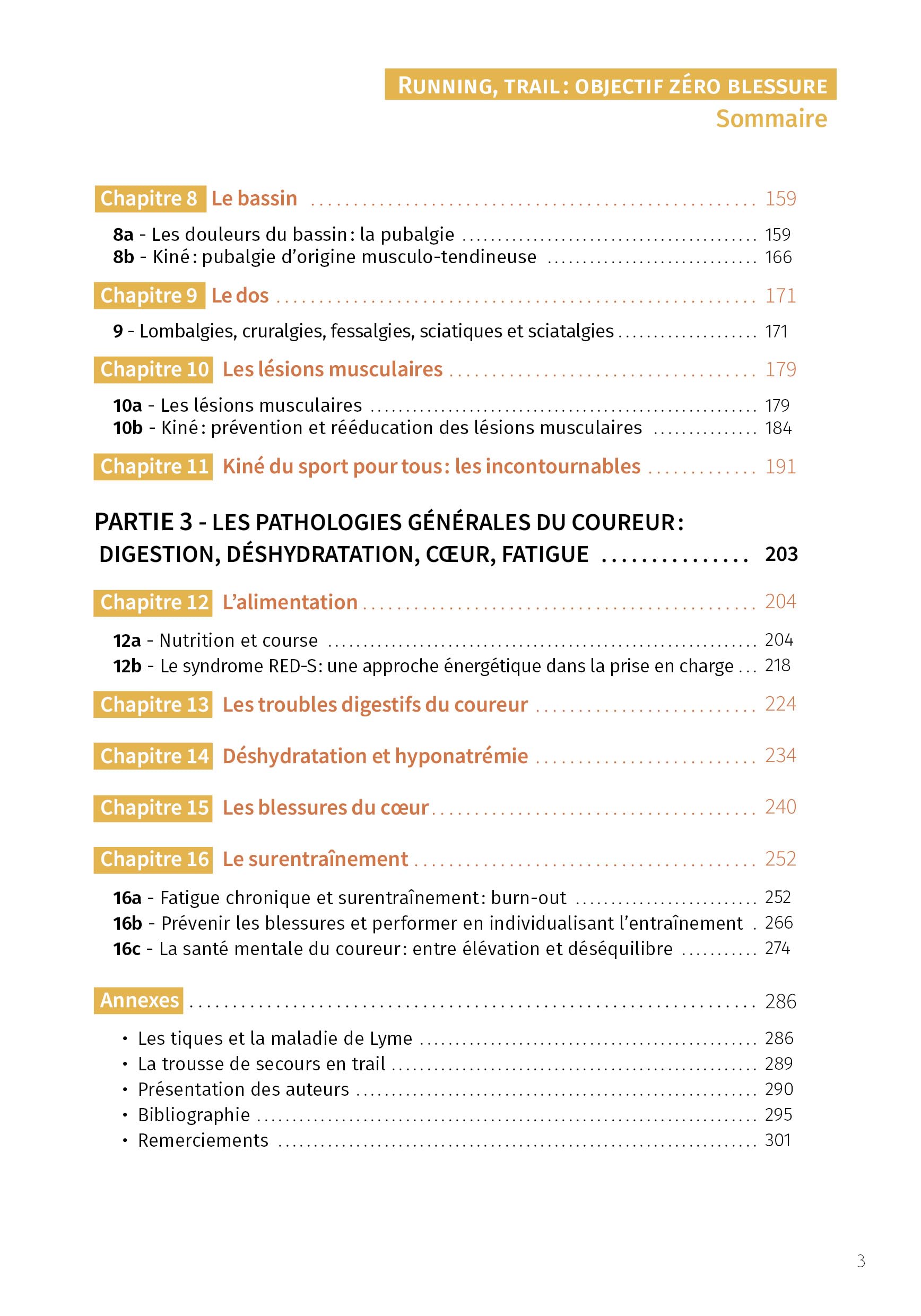 RUNNING, TRAIL : OBJECTIF ZÉRO BLESSURE - PRÉVENIR, REPÉRER ET PRENDRE EN CHARGE LES DIFFÉRENTES PATHOLOGIES DU COUREUR 2E ÉDITION