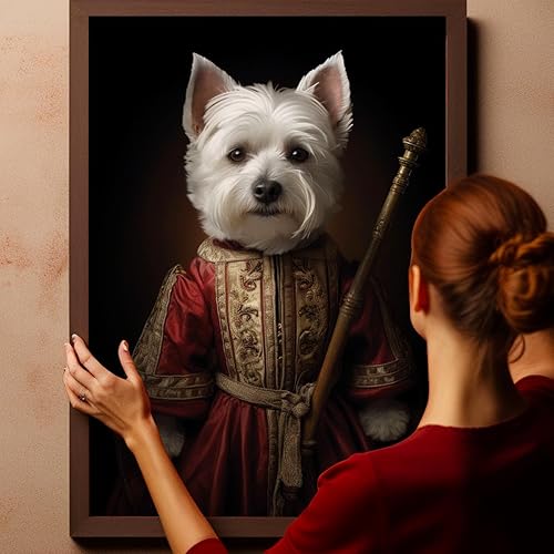 Miniatura 67 de Thuan Chow Chow Retrato de mascota con disfraz real de perro en un disfraz retrato de perro con vestimenta Retrato medieval de mascota retrato