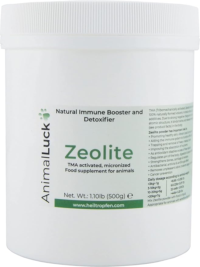 Heiltropfen Zeolite Powder for Animals 1.1 Pound 500 g Food Supplement for Pets