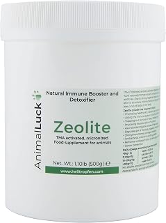 Heiltropfen Zeolite Powder for Animals | 1.1 Pound - 500 g | Food Supplement for Pets | Clinoptilolite | Activated | AnimalLuck