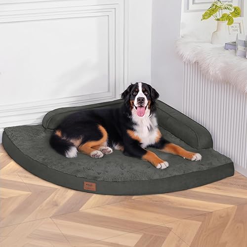 Miniatura 18 de Cama grande para perros – Cama ortopédica XL de espuma viscoelástica tipo cartón de huevos para perros con funda extraíble lavable, camas