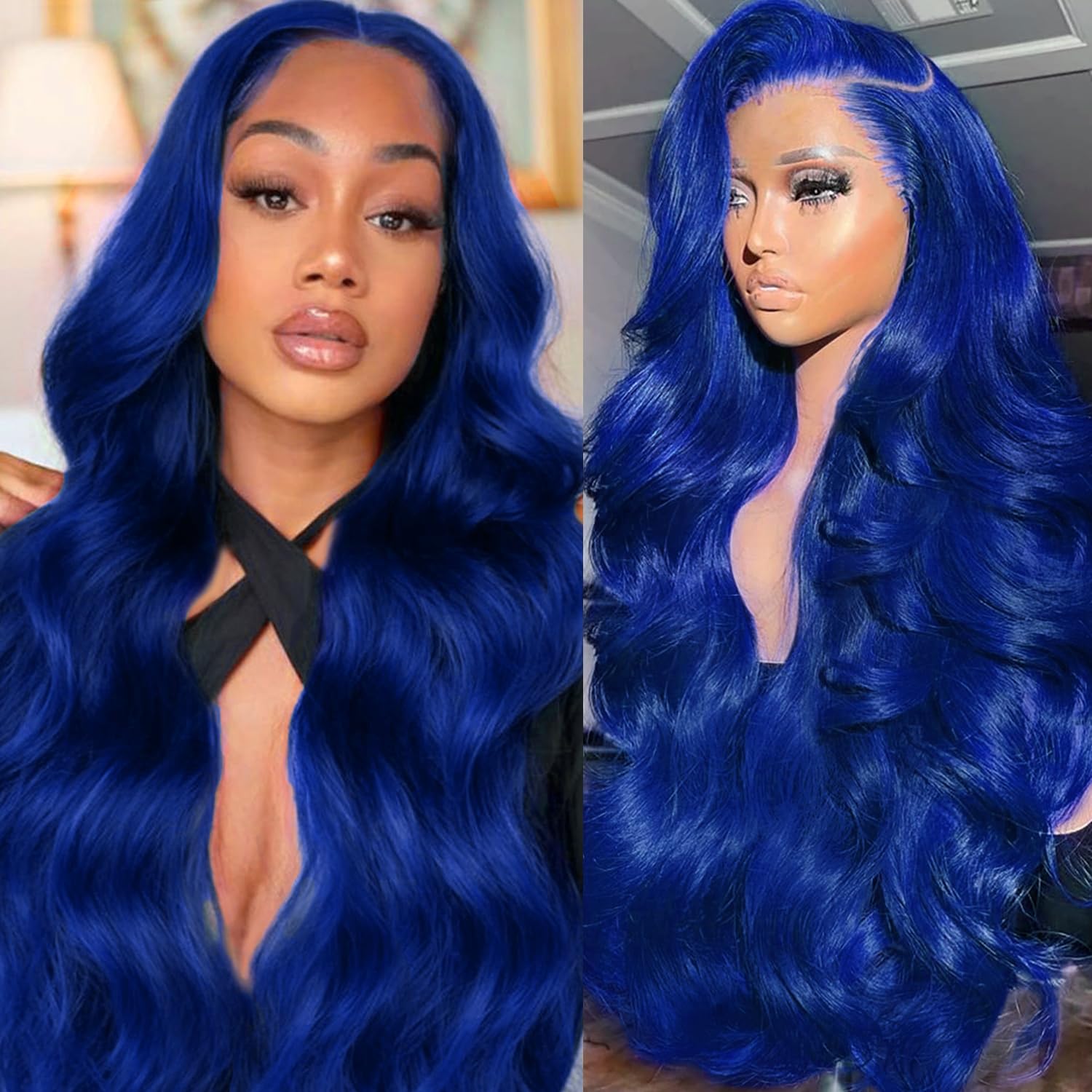 ?22” BLONDE BLUE GODDESS WAVY LACE FRONT WIG *NEW Amazon.com : AFBeauty Blue Wigs for Women Light Long Wavy  main image 2