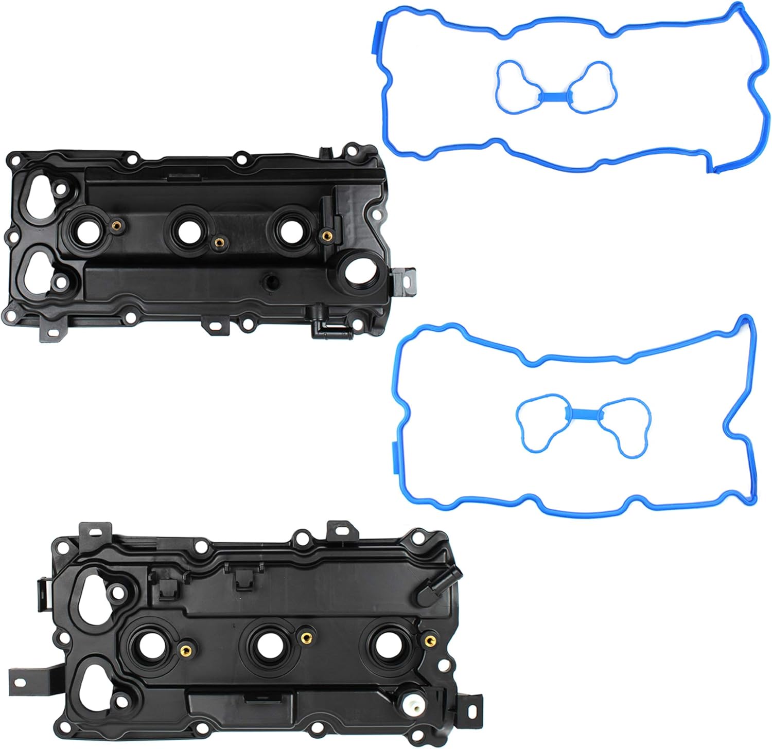 CNS Valve Cover Set with Gaskets Compatible with 07-09 Nissan 350Z 3.5L(3498cc) DOHC V6